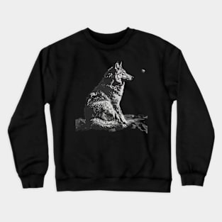 Besieging March Positive Brody’s Wolf Crewneck Sweatshirt